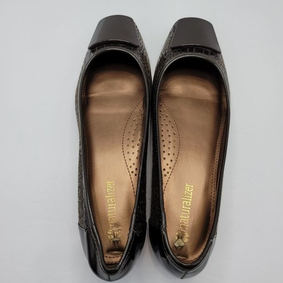 Naturalizer Checker Brown Snake Women's Shoes 778P82 US Size 7 - Picture 8 of 10